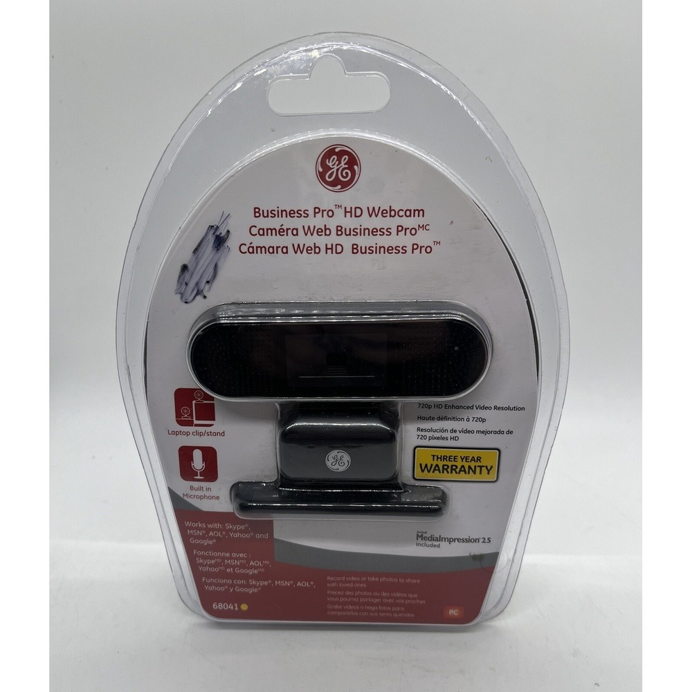 GE Business Pro HD Webcam 720p 68041 NEW‎